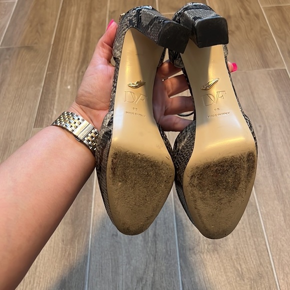 diane von furstenberg snake print platform heels - Picture 6 of 6